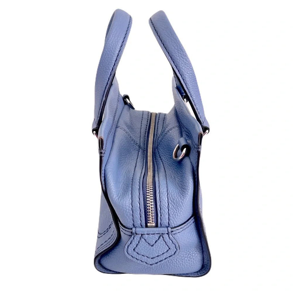 Marc Jacobs Cornflower Blue Leather ‘Mini Cruiser’ Crossbody Satchel SAMPLE